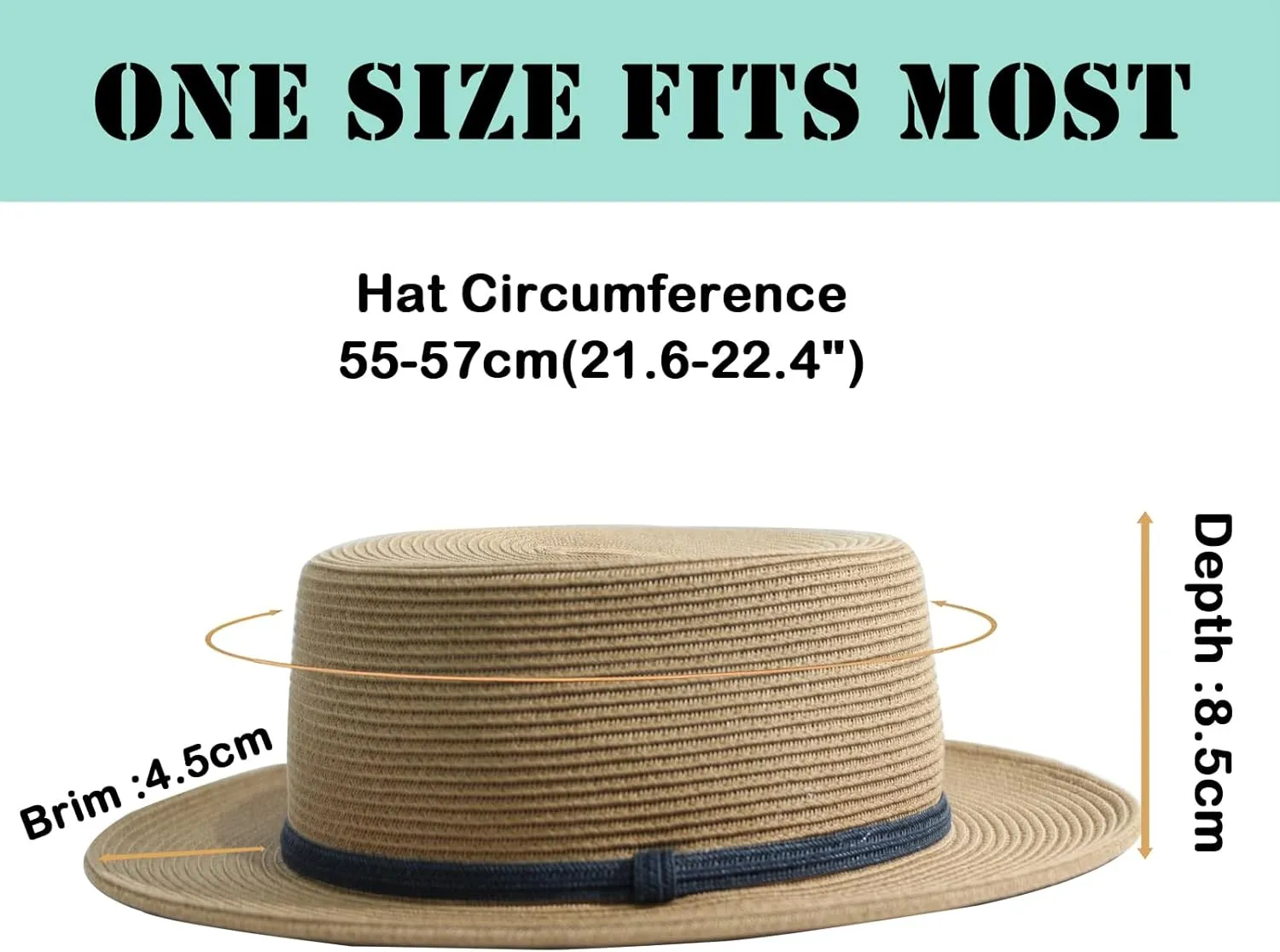 Beach Hats for Women Summer Sun Hat Wide Brim Straw Boater Panama Hats