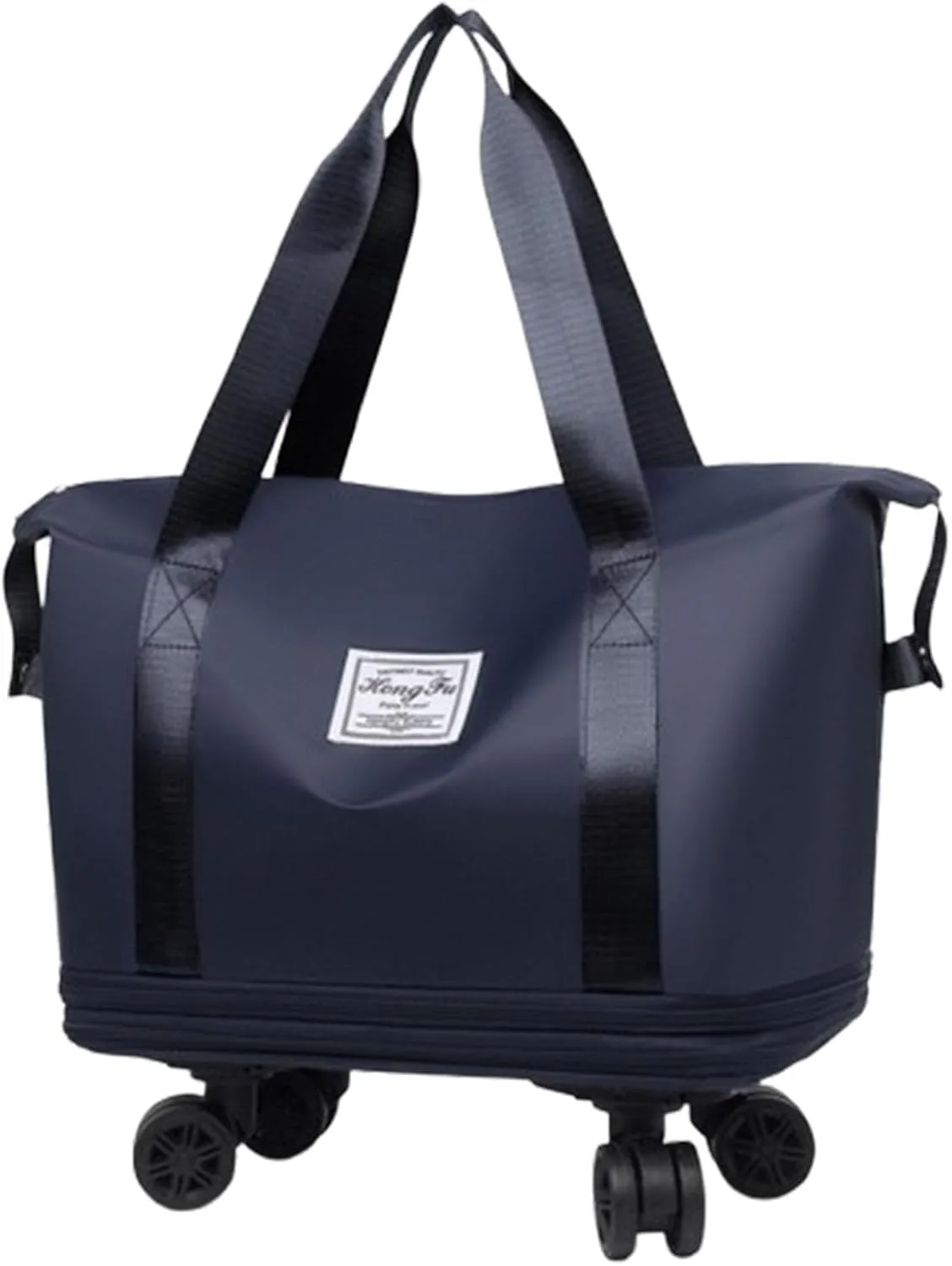 Beente Travel Bag With Wheels, 2025 New Large Capacity Travel Bag, Universal Wheel Removable, Expandable foldable duffel bag suitcase for Gym Camping Weekend Trips Business Travel (blue)