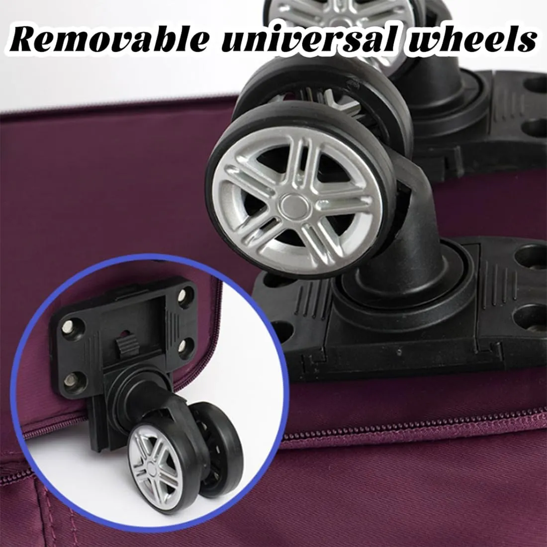 Beente Travel Bag With Wheels, 2025 New Large Capacity Travel Bag - Universal Wheel Removable, Wet and Dry Separation (Green)