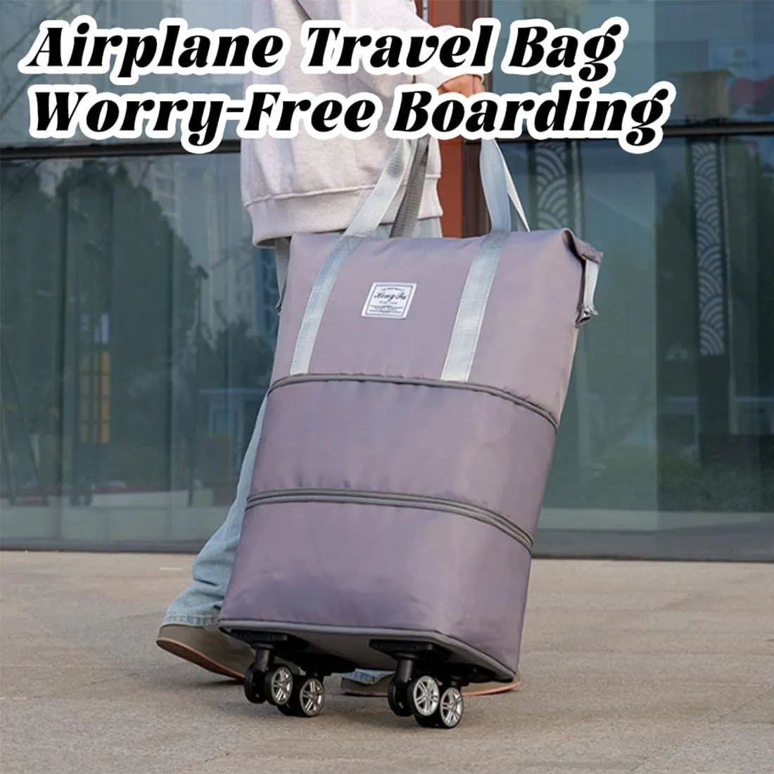 Beente Travel Bag With Wheels, 2025 New Large Capacity Travel Bag - Universal Wheel Removable, Wet and Dry Separation (Green)