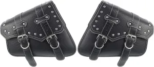 BESPORTBLE Leather Motorbike Pouch Motorcycle Holding Bag Side Tool Pouch for Fork Easy Install Saddle Bag for Motorcycles