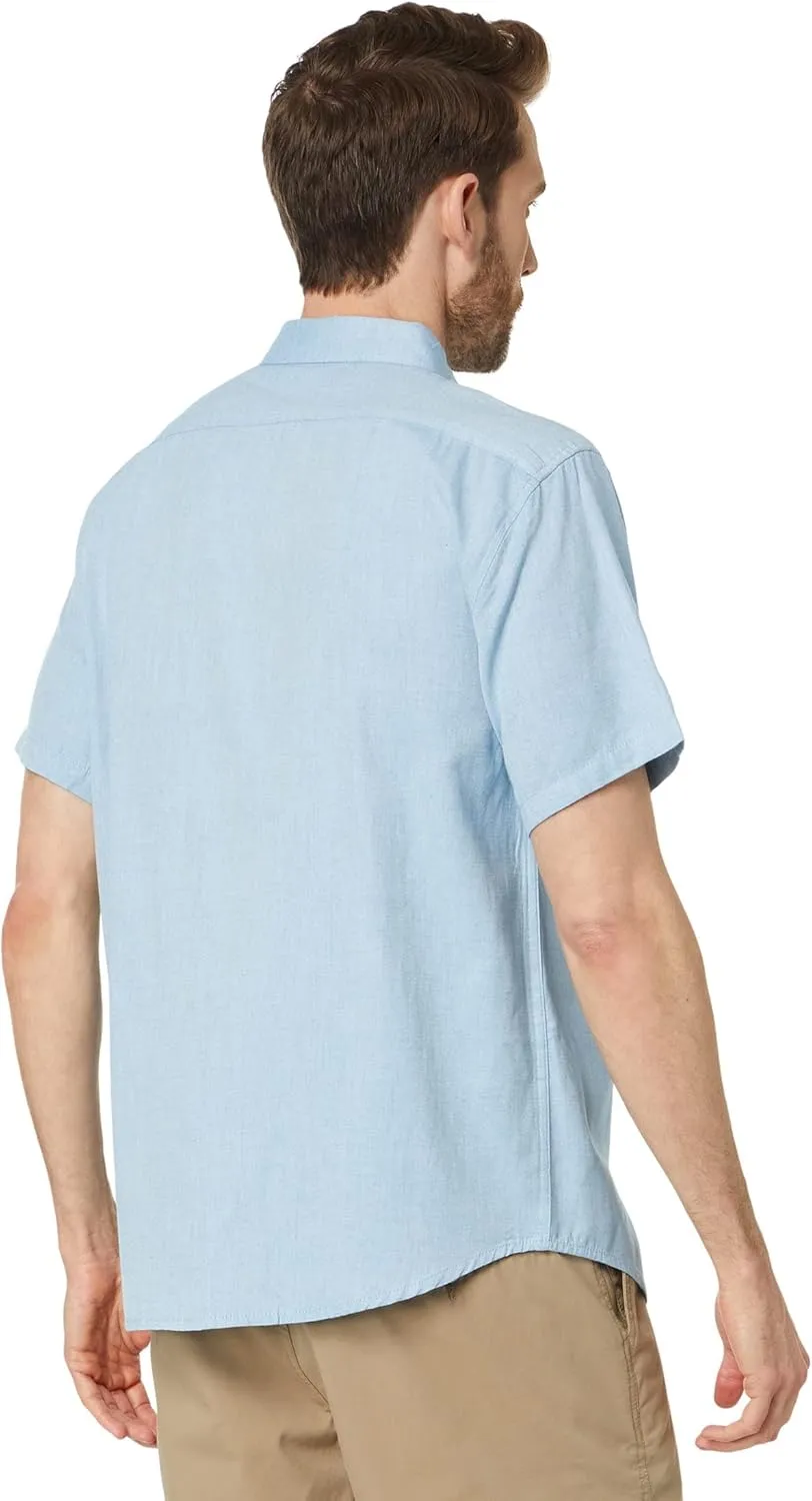 Billabong Men's Sundays Jacquard Short Sleeve Woven Button Down Shirt