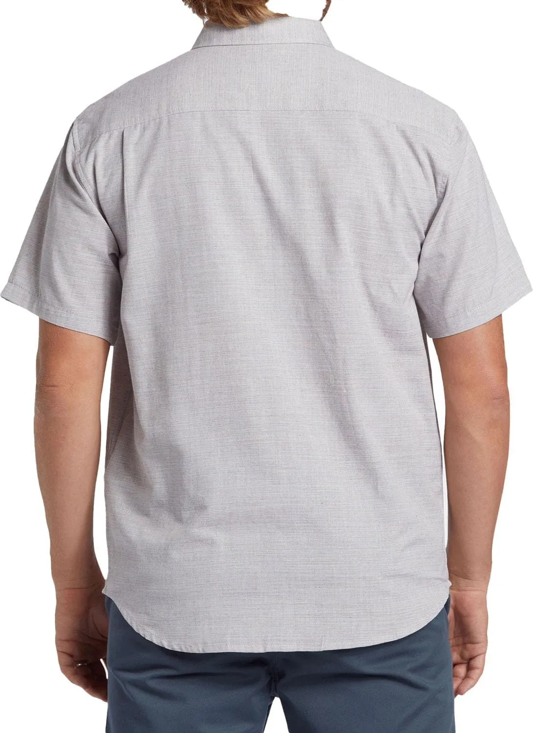 Billabong Men's Sundays Jacquard Short Sleeve Woven Button Down Shirt