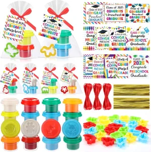 Blosssound 48 Sets Preschool Graduation Gifts for Students Bulk Include Playing Dough Tools Cards Gift Bags for Class of 2025 Preschool Graduate Presents End of Year Kindergarten Grad Party Favors