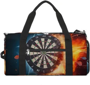 Board Target Water Fire Sports Gym Bag for Men Women Travel Duffel Bag with Shoulder Strap
