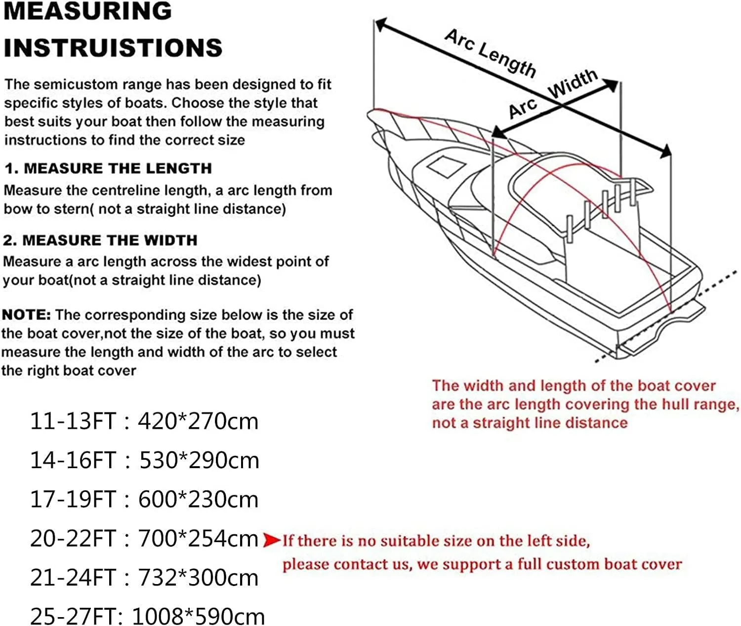 Boat Covers 420D Trailerable Boat Cover，Waterproof UV Resistant Durable and Tear Proof All Weather Protection with Storage Bag，for V-Hull Tri-Hull Runabout (Size : 17to19FT)