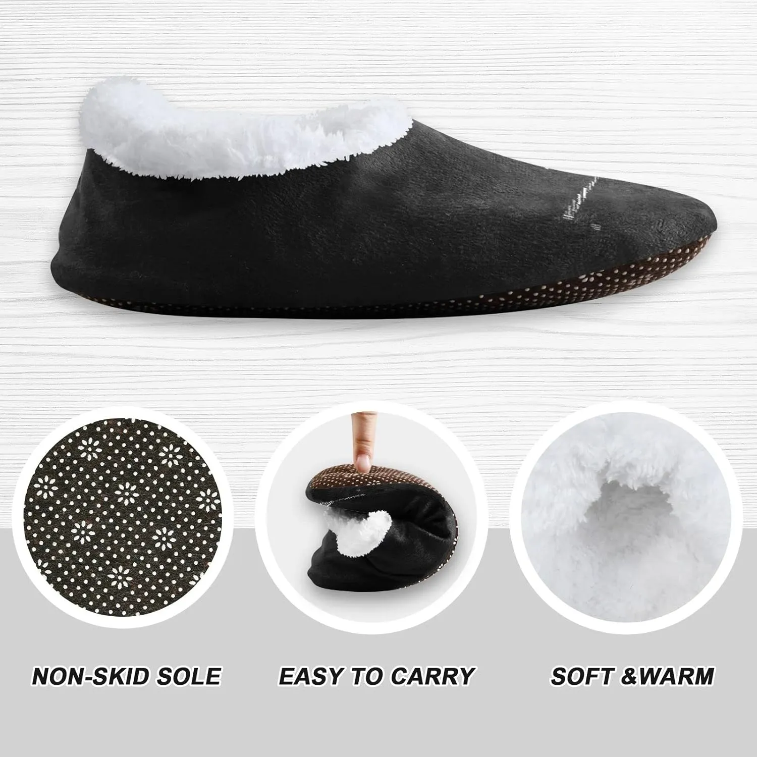 Boccsty Toddler Boys Girls House Slippers Fuzzy Kids Slippers Infant Home Shoes XS-S