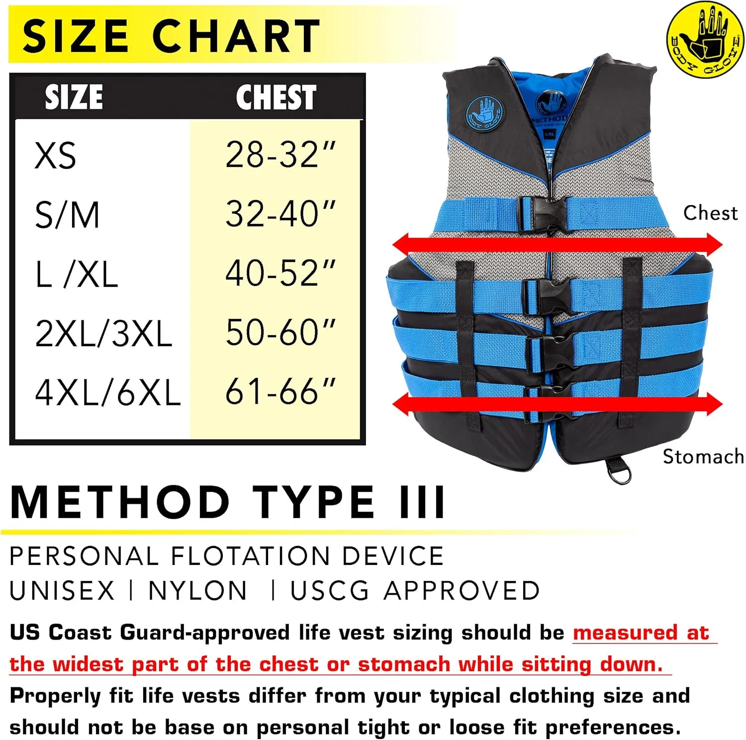 Body GlovePFD Life Vest