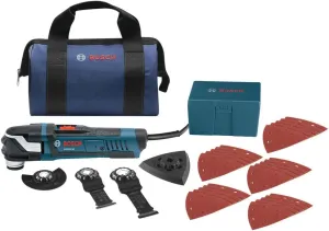 Bosch GOP40-30B-RT Multi-X 3.0 Amp StarlockPlus Oscillating Tool Kit w/Snap-In Blade Attachment (Renewed)