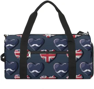 British Flag UK Flag Union Jack Gym Bag for Men Women Lightweight Duffel Bag Sports Workout Bag for Travel Yoga