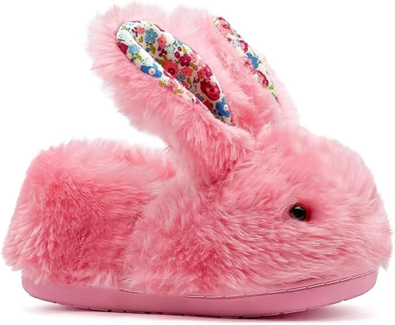 Bunny Slippers for Women Cute Plush Fluffy House Slippers Winter Warm Indoor Rabbit Fuzzy Furry Animal Slippers