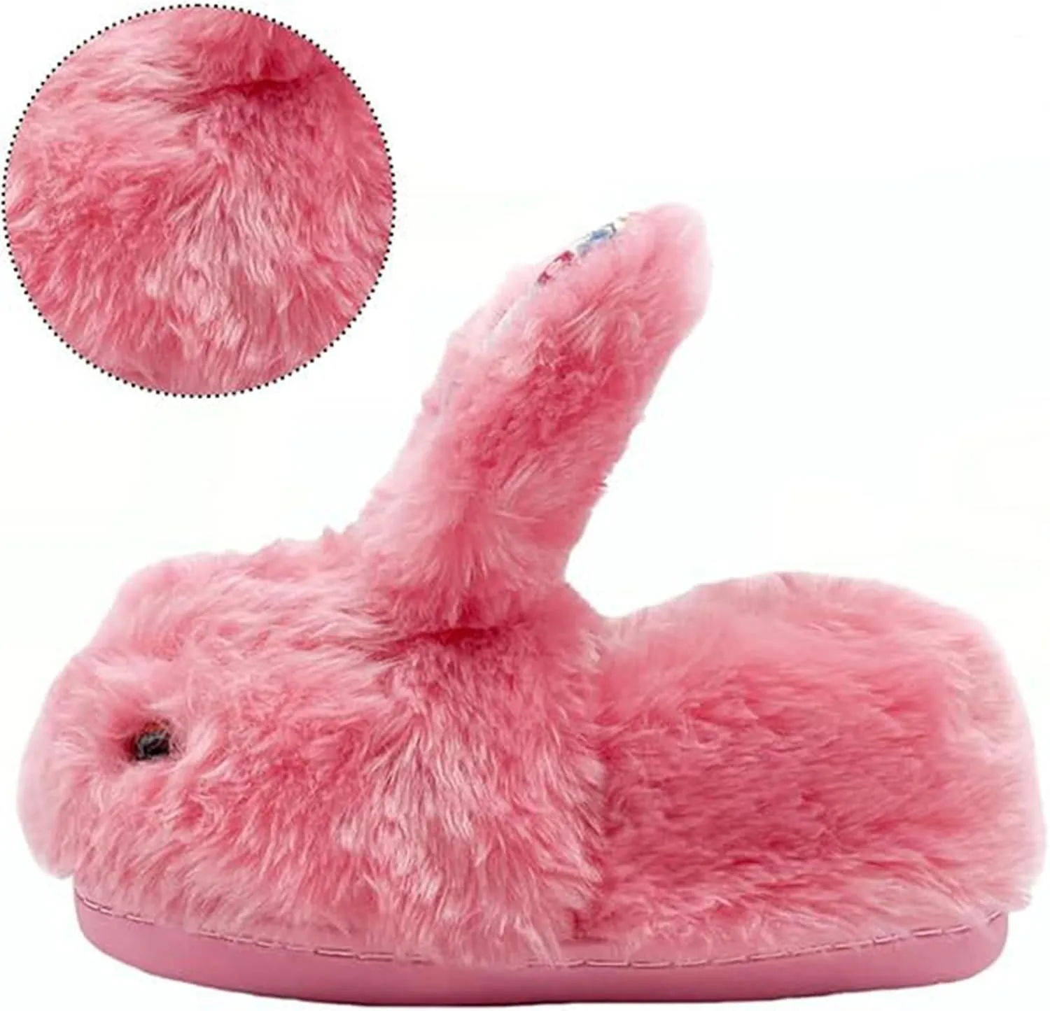 Bunny Slippers for Women Cute Plush Fluffy House Slippers Winter Warm Indoor Rabbit Fuzzy Furry Animal Slippers