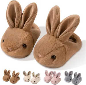 Bunny Slippers Toddler Soft Plush, Kids Slippers Boys Girls Non-Slip, Cute Rabbit House Shoes Indoor Footwear