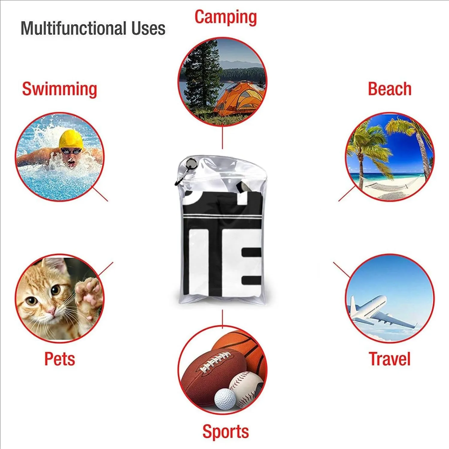 But Did You Die Beach Towel with Travel Bag 31.5"x63" Quick Dry Sand Free Lightweight Large Oversized Towels Light Vacation Essentials