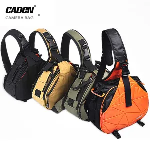 Camera Bags Orange Digital Camera Case Sling Canvas Soft Men Women Bag