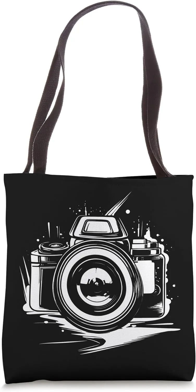Camera Drawing Photography Lover Tote Bag