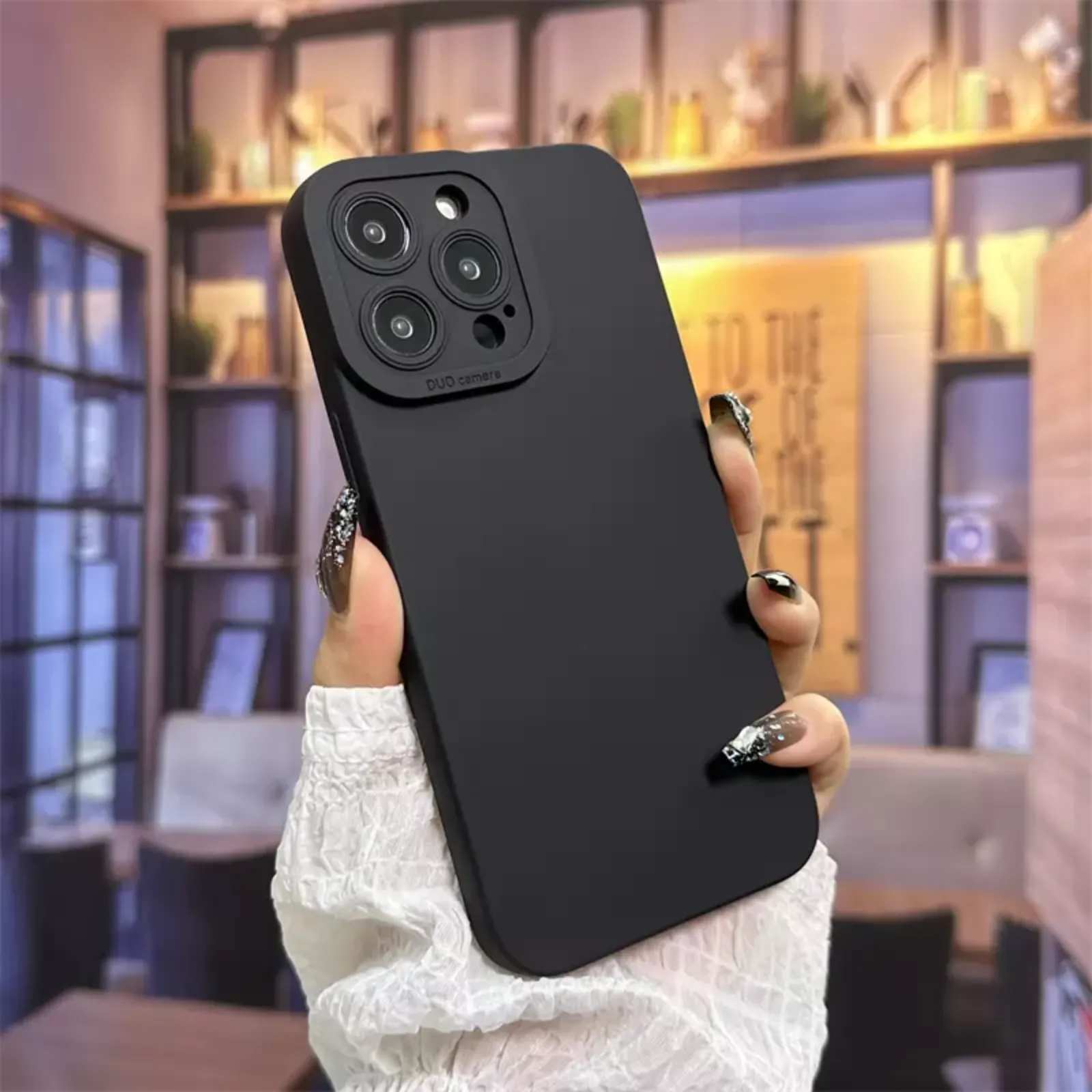 Camera Lens Cover Shockproof Silicone Case For Apple iPhone 13 Pro Black