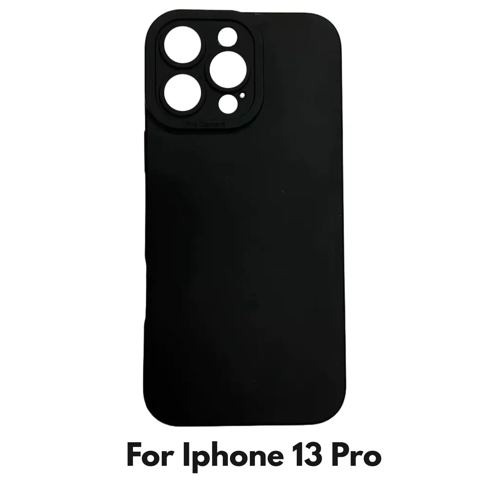 Camera Lens Cover Shockproof Silicone Case For Apple iPhone 13 Pro Black