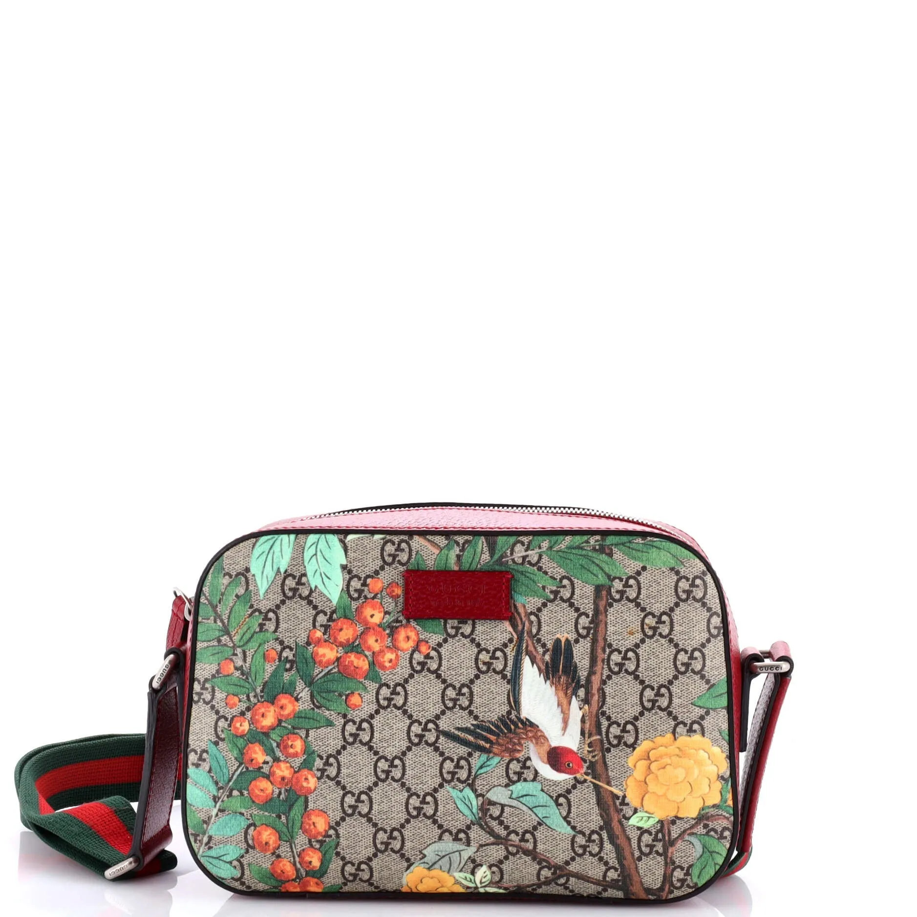 Camera Shoulder Bag Tian Print GG Coated Canvas Medium