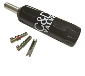 C&D Valve CD3830 Universal Locking Cap Removal Tool with 3 Bits