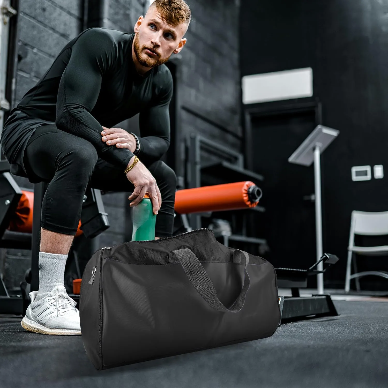 C&F BOGMOST Small Travel Duffel Bag Foldable Waterproof Gym Bag for Gym Beach Swim Bag Men Women Duffle Bags Lightweight Oxford Cloth Sports Bag-Purple