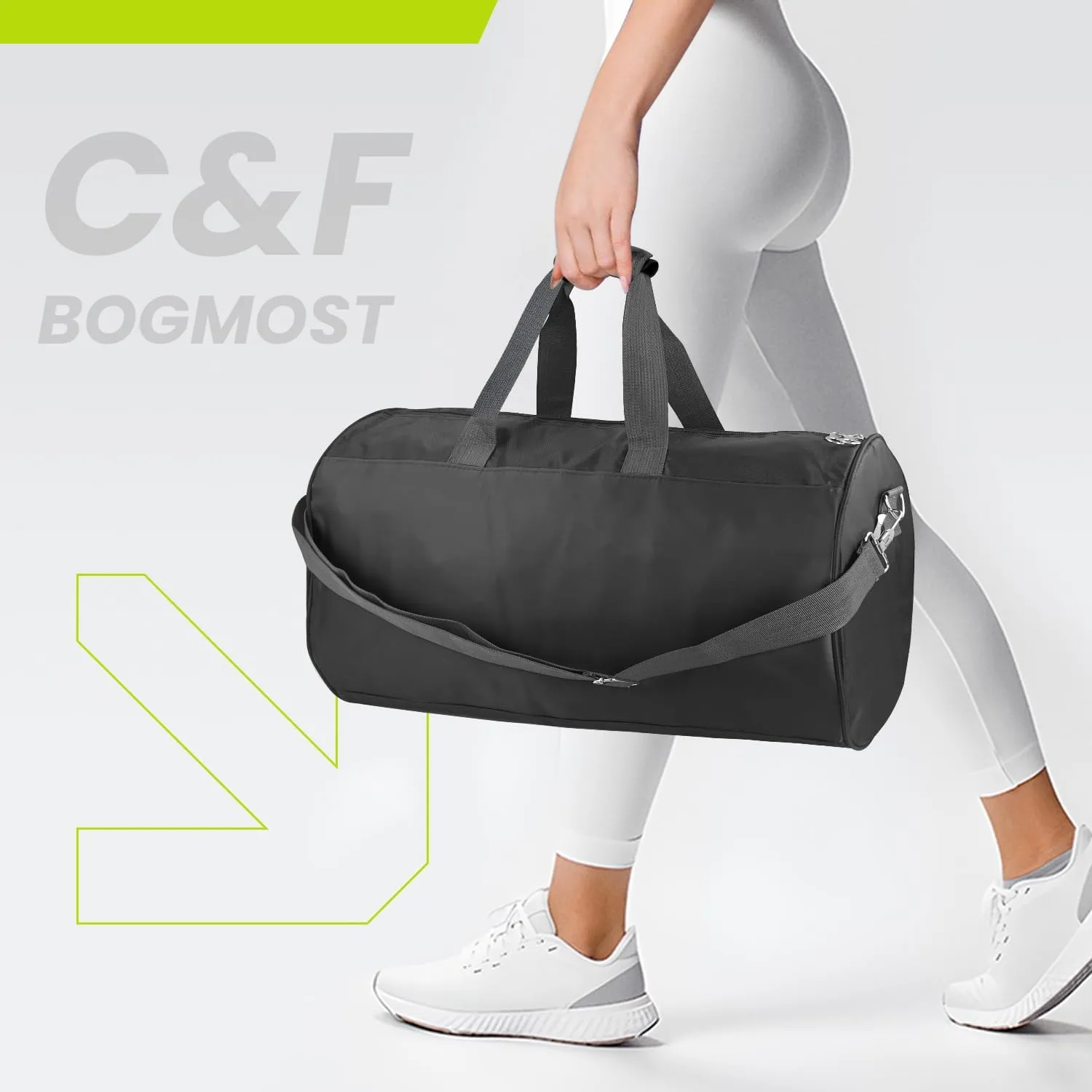 C&F BOGMOST Small Travel Duffel Bag Foldable Waterproof Gym Bag for Gym Beach Swim Bag Men Women Duffle Bags Lightweight Oxford Cloth Sports Bag-Purple