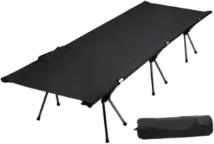 Camping Cot Foldable Bed Portable Multipurpose Easy to Use up for Adults Kids Sleeping Bed for Picnic Apartments Home Dormitory, Black