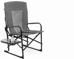 Camping Directors Chair, Heavy Duty,Oversized Portable Folding Chair with Side Table, Pocket for Beach, Fishing,Trip,Picnic,Lawn Blue