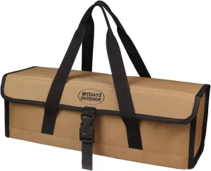 Camping Tent Stakes Storage Pouch Camping Tent Pegs Bag Case Outdoor Tote Organizer for Picnic Fishing Travel