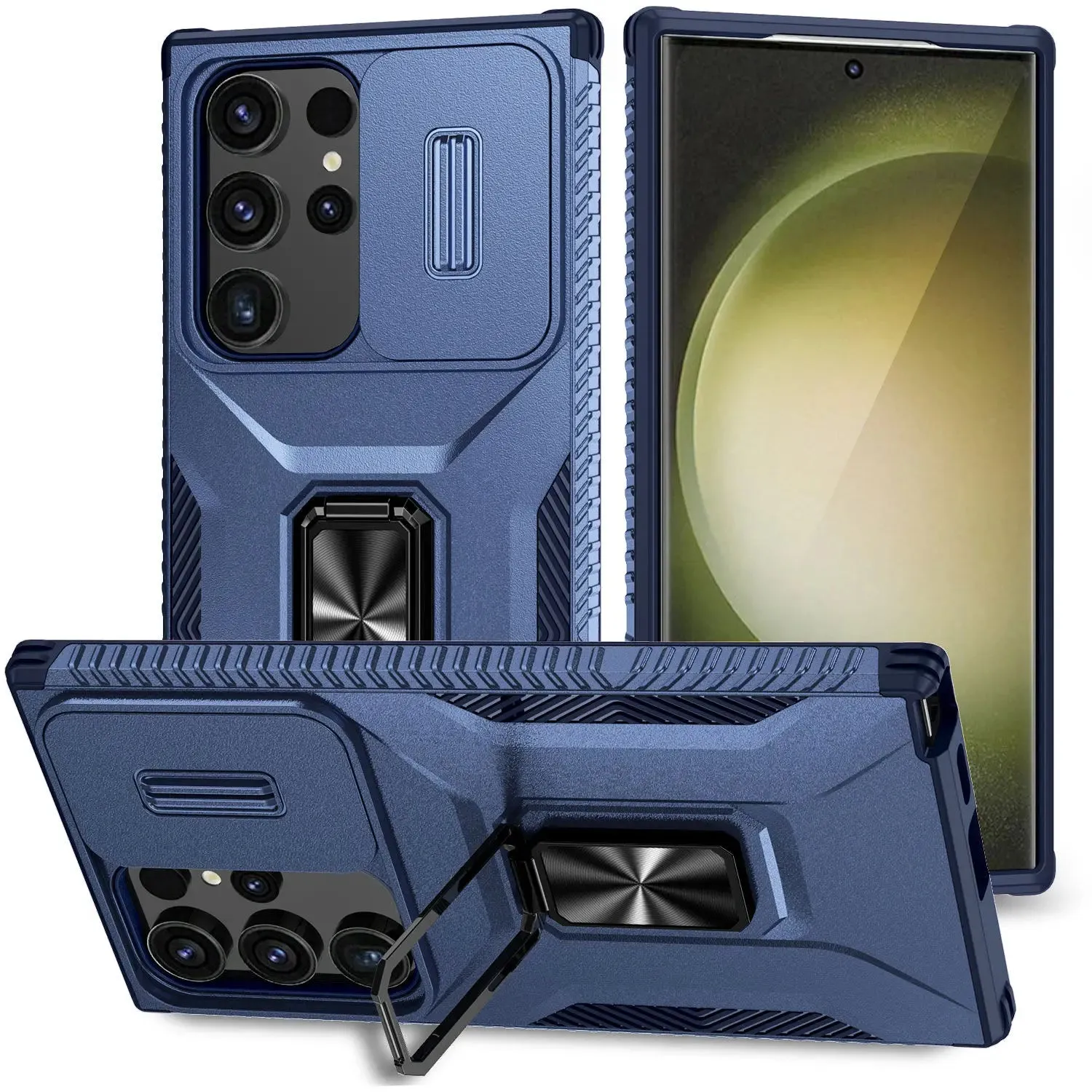 CamSlide 360 Ring Stand Case | Galaxy S24 Ultra | Military-Grade Shockproof