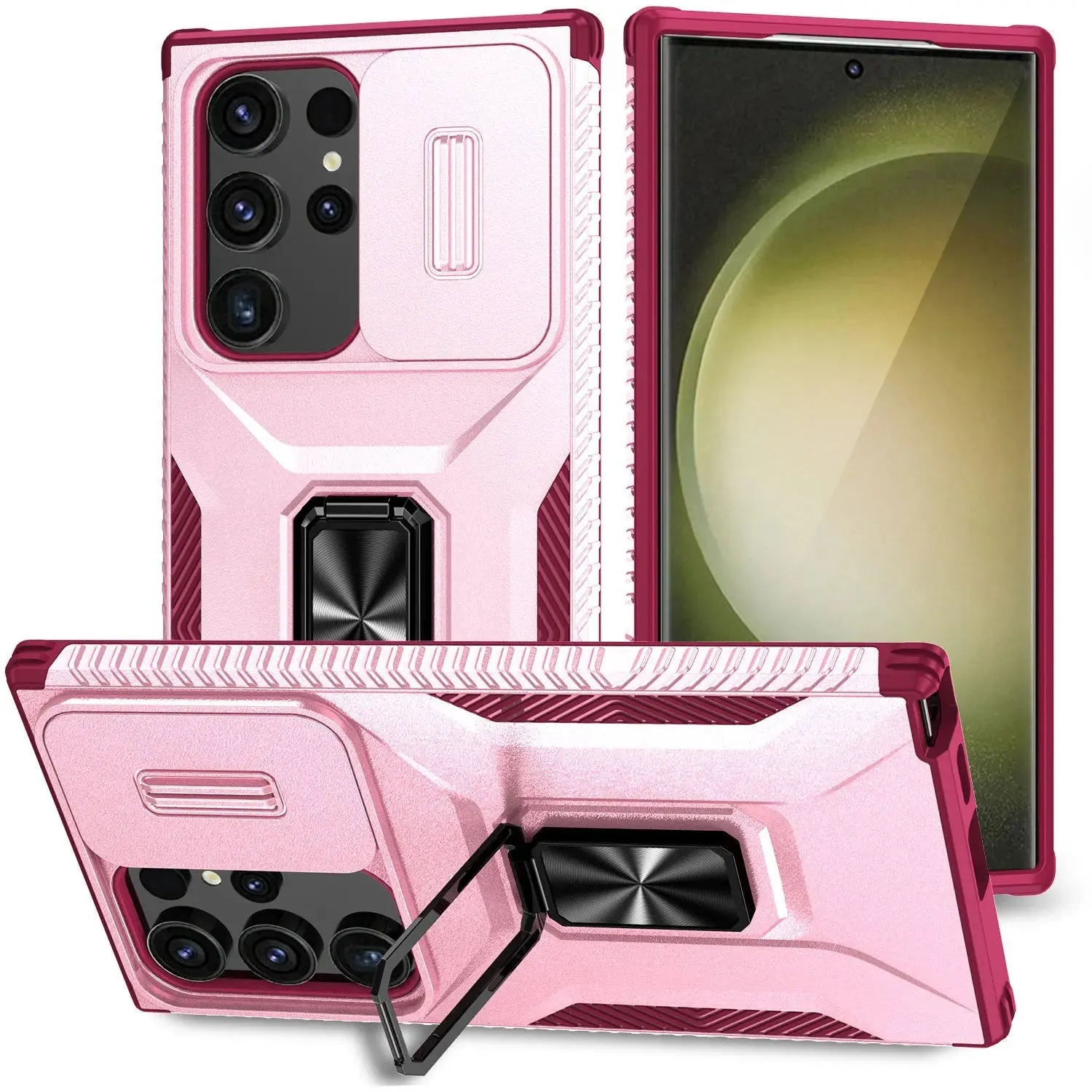 CamSlide 360 Ring Stand Case | Galaxy S24 Ultra | Military-Grade Shockproof