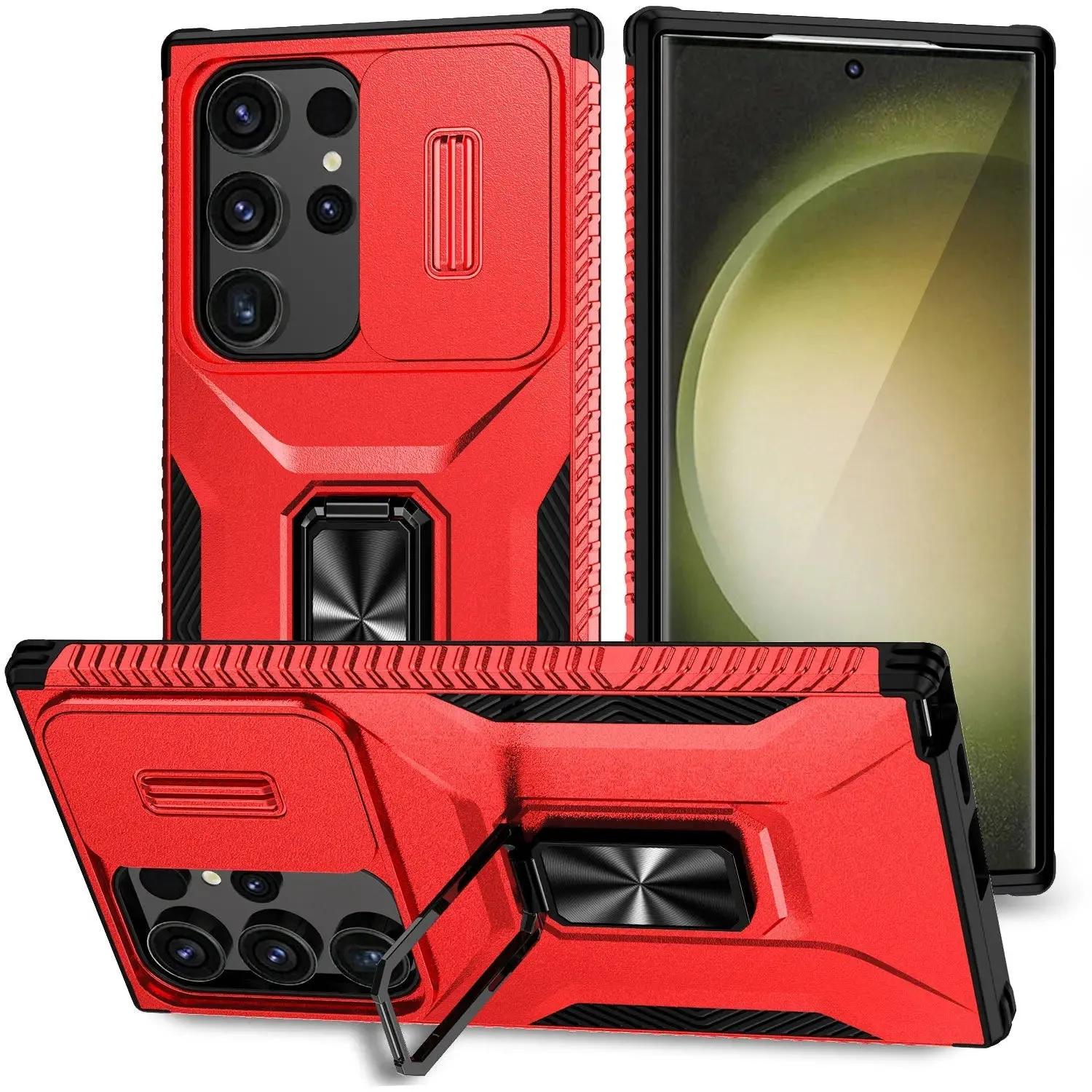 CamSlide 360 Ring Stand Case | Galaxy S24 Ultra | Military-Grade Shockproof