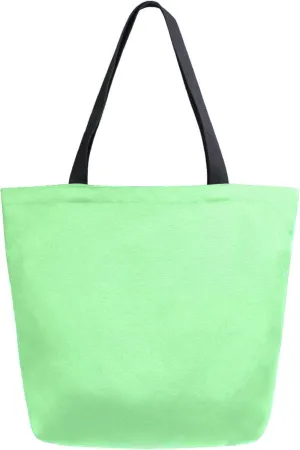 Canvas Tote Bag Pale Green Reusable Grocery Bag Travel Bag Handbag Top Handle Shoulder Bags Eco Friendly Tote Shopping Bag