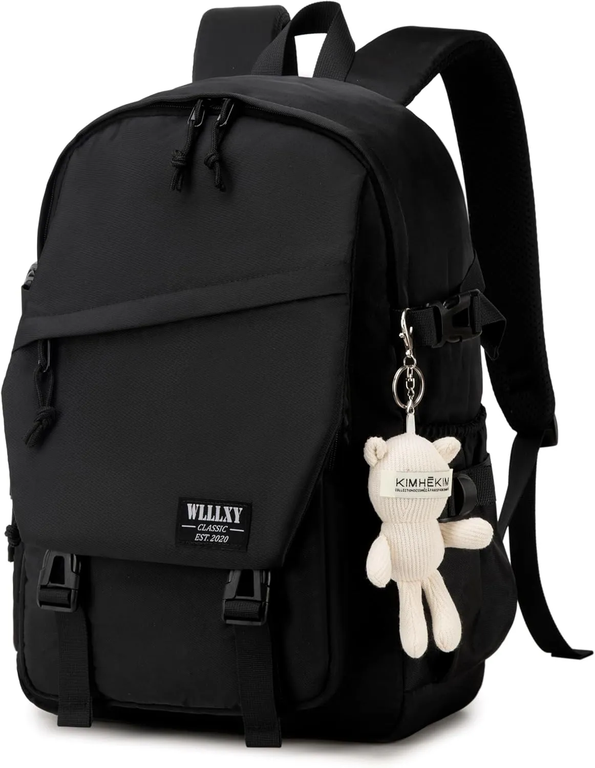 Caoroky knight College School Bag for Men Women Laptop Backpack 15.6 Inch Anti Theft Travel Daypack Large Elementary Middle High Bookbags for Teens Girls Boys Students-Large,black