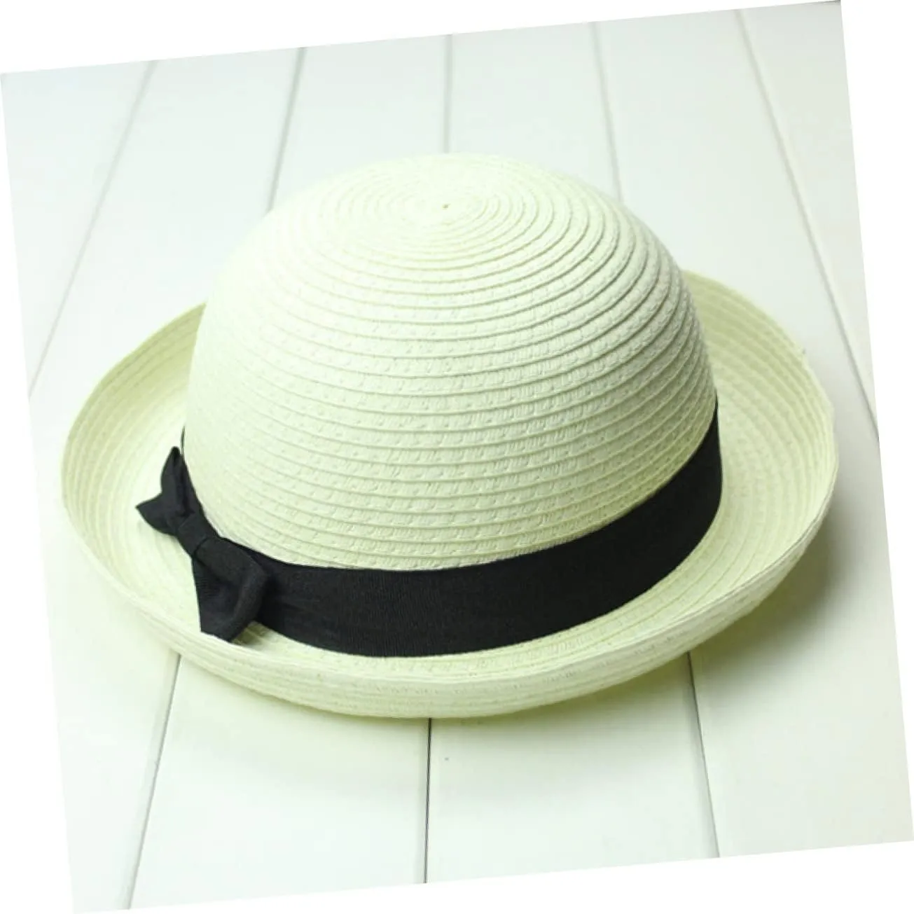 Caps for Men Straw Bowler Hat Mens Straw Hats Mens Caps Women’s Hat Foldable Sun Hat Wide Brim Dome Sun