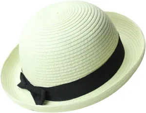 Caps for Men Straw Bowler Hat Mens Straw Hats Mens Caps Women’s Hat Foldable Sun Hat Wide Brim Dome Sun