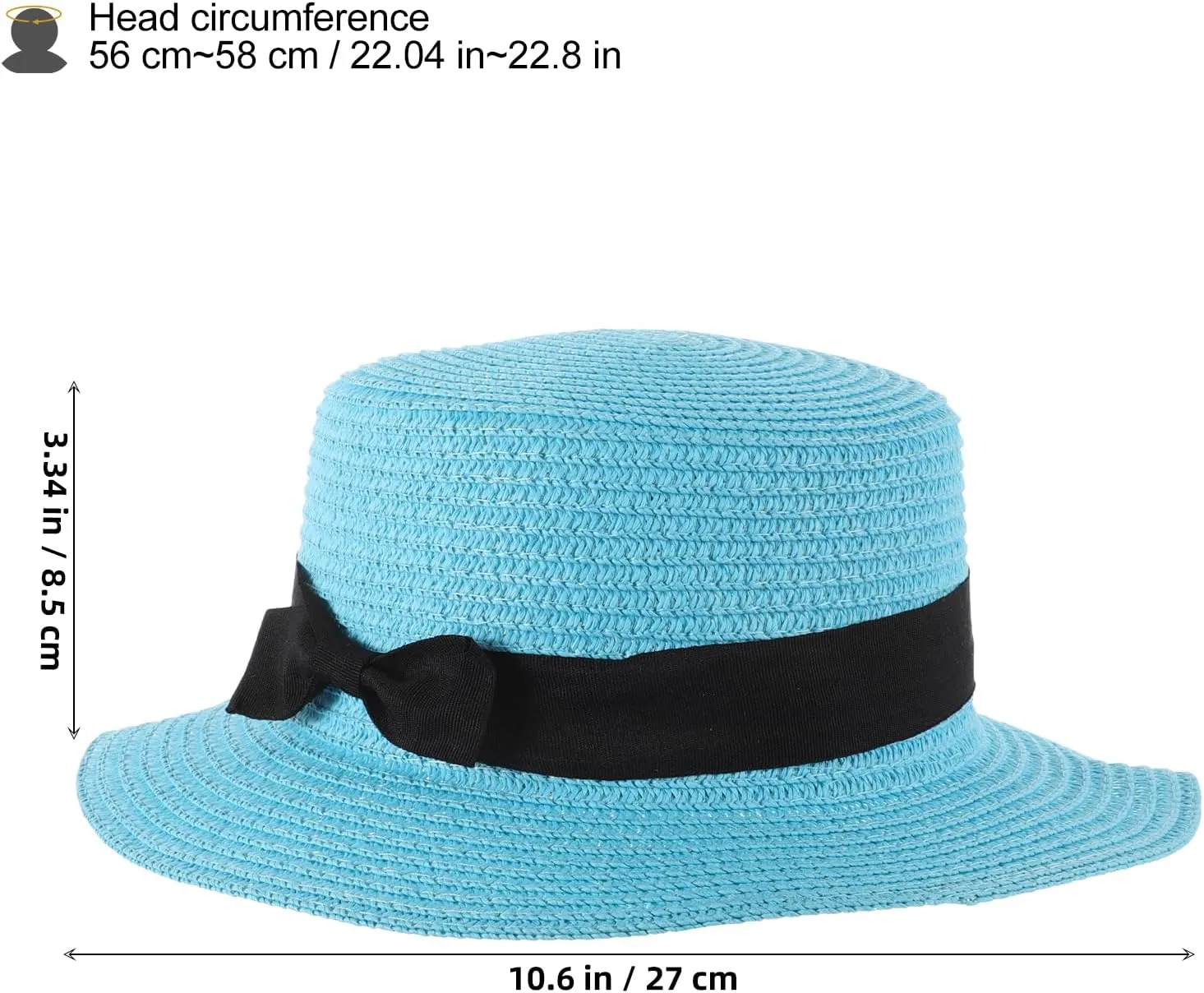 Caps for Men Straw Bowler Hat Mens Straw Hats Mens Caps Women’s Hat Foldable Sun Hat Wide Brim Dome Sun
