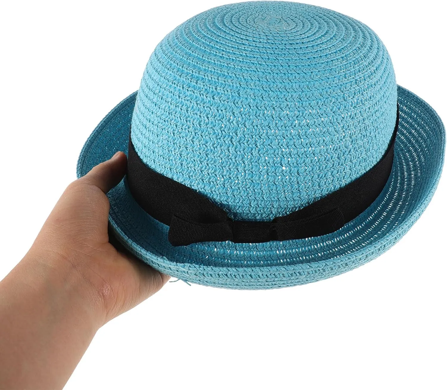 Caps for Men Straw Bowler Hat Mens Straw Hats Mens Caps Women’s Hat Foldable Sun Hat Wide Brim Dome Sun