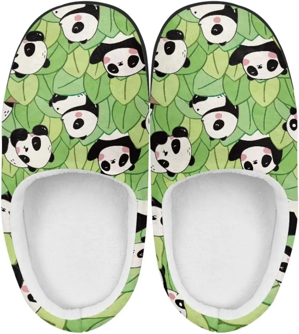Cartoon Animal Children's Plush Slippers for Little Girls Boys Slip On Warm Fuzzy Winter Slippers Lightweight Soft Indoor House Shoes SizeUS 9-15