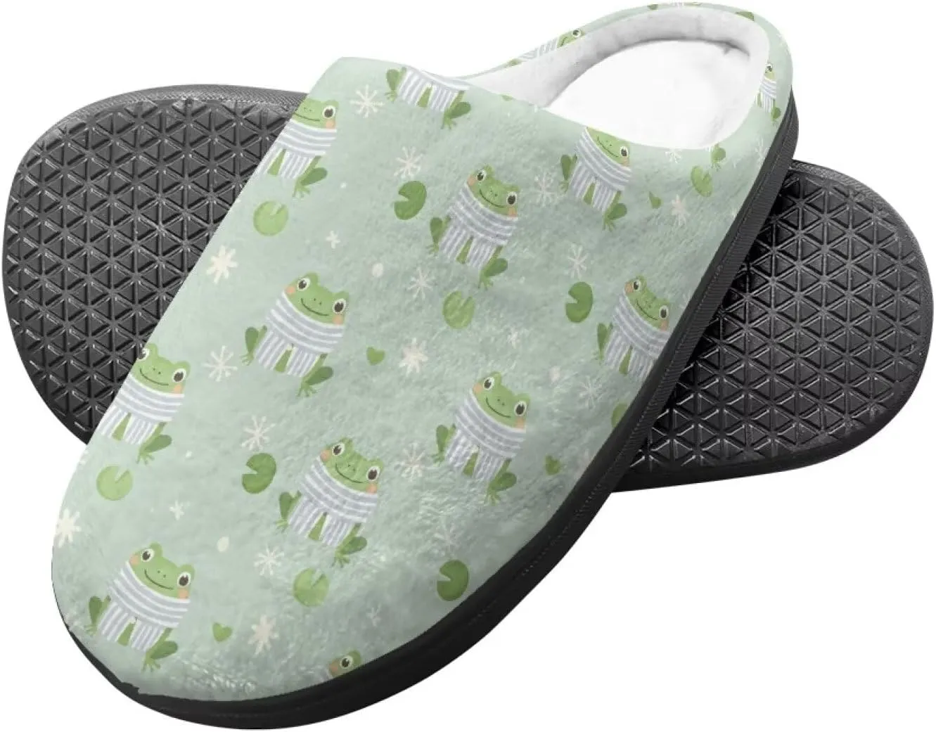 Cartoon Animal Children's Plush Slippers for Little Girls Boys Slip On Warm Fuzzy Winter Slippers Lightweight Soft Indoor House Shoes SizeUS 9-15