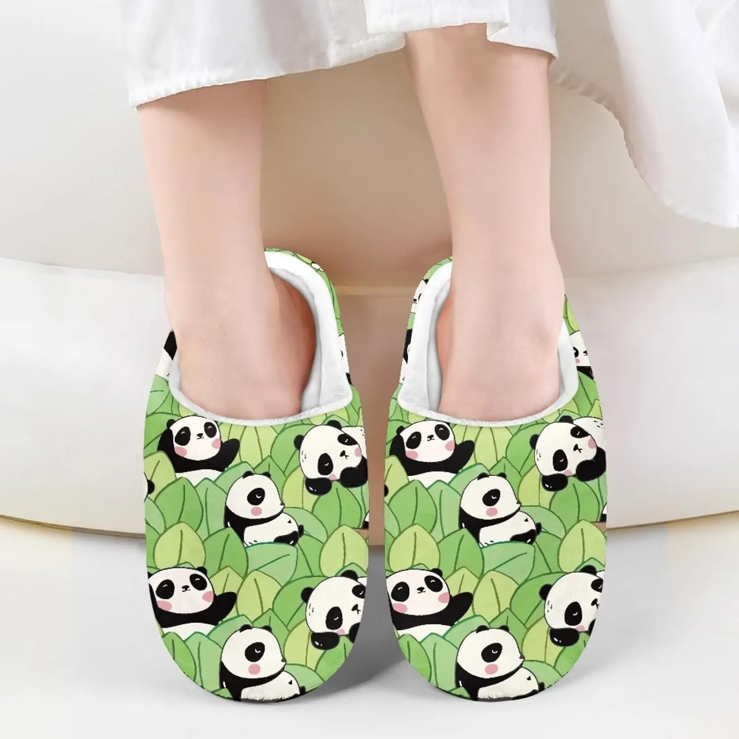 Cartoon Animal Children's Plush Slippers for Little Girls Boys Slip On Warm Fuzzy Winter Slippers Lightweight Soft Indoor House Shoes SizeUS 9-15