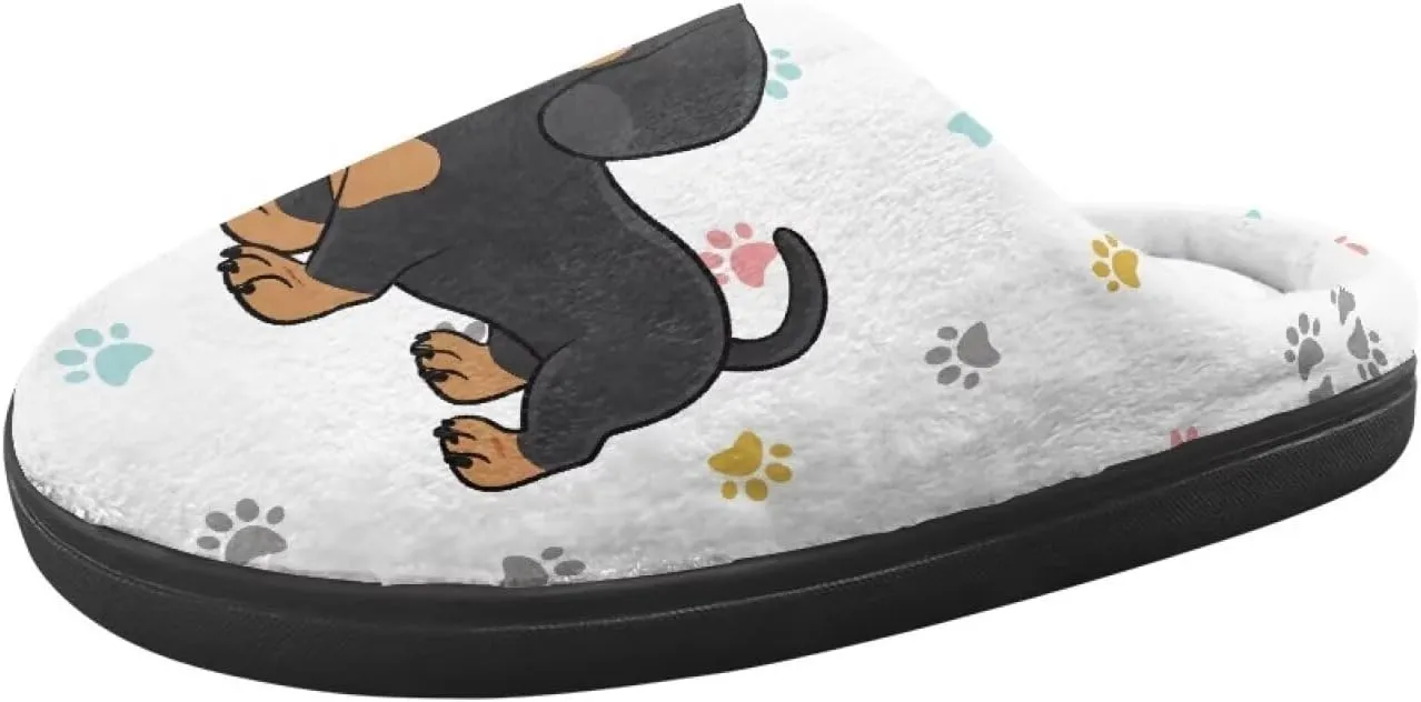 Cartoon Animal Children's Plush Slippers Washable House Slippers Cute Patterns Comfortable Flannel Indoor Winter Shoes SizeUS 9-15