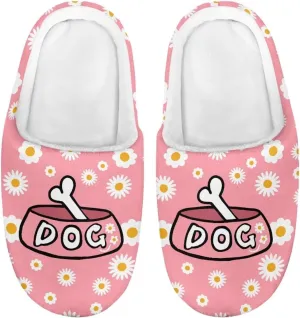 Cartoon Animal Children's Plush Slippers Washable House Slippers Cute Patterns Comfortable Flannel Indoor Winter Shoes SizeUS 9-15