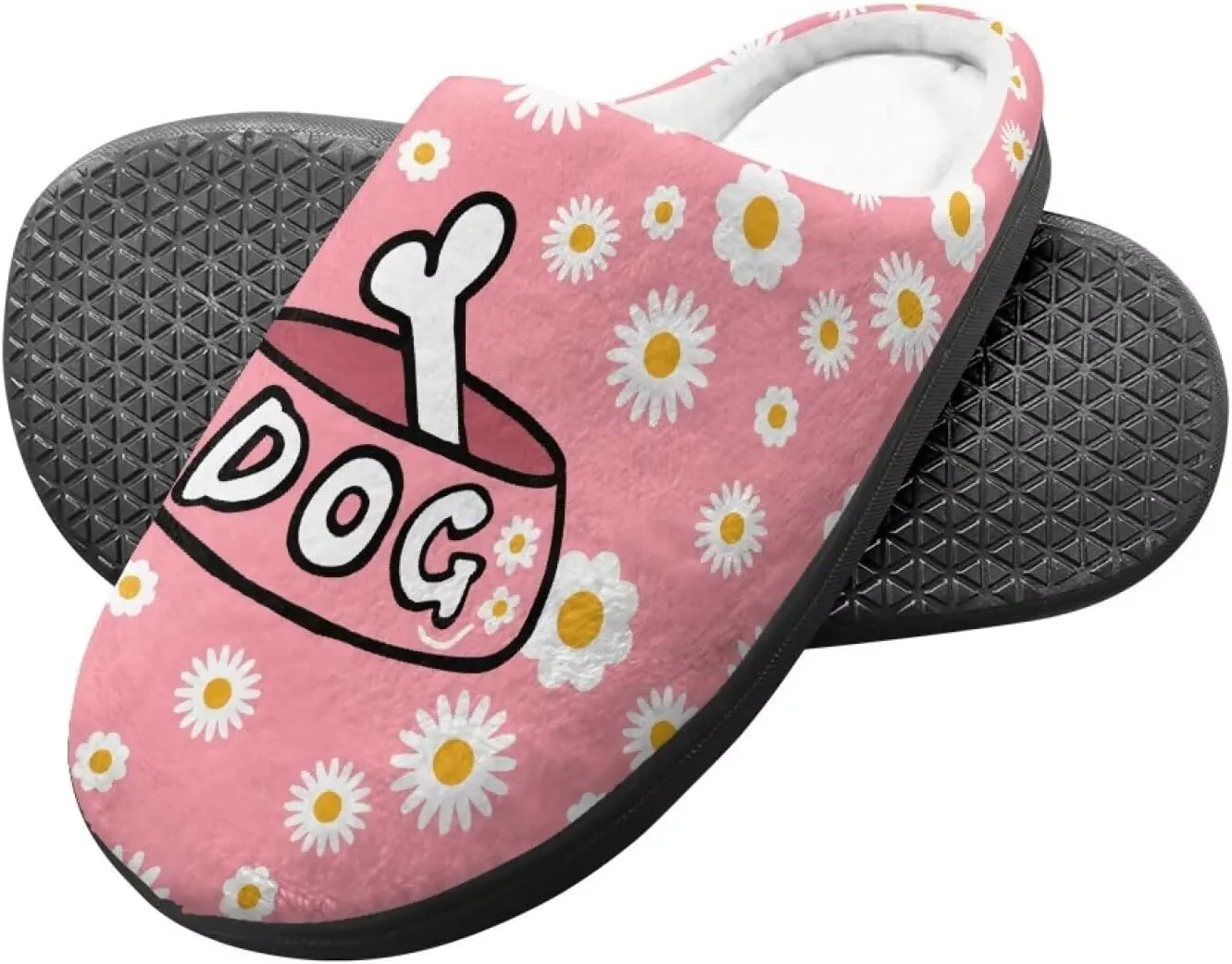 Cartoon Animal Children's Plush Slippers Washable House Slippers Cute Patterns Comfortable Flannel Indoor Winter Shoes SizeUS 9-15