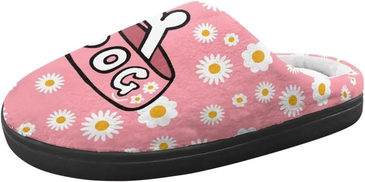 Cartoon Animal Children's Plush Slippers Washable House Slippers Cute Patterns Comfortable Flannel Indoor Winter Shoes SizeUS 9-15
