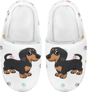 Cartoon Animal Children's Plush Slippers Washable House Slippers Cute Patterns Comfortable Flannel Indoor Winter Shoes SizeUS 9-15