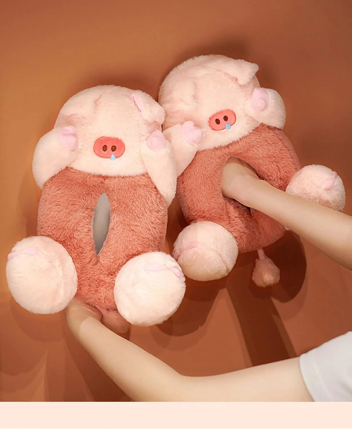 Cartoon animal crocodile cotton slippers cute winter home warm indoor and outdoor plush men and women's shoes