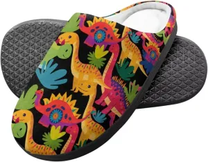 Cartoon Animal Girls Boys Fluffy Slippers Comfy Closed Toe Shoes Slip-on Slides for Kids House Indoor Slippers SizeUS 9-15
