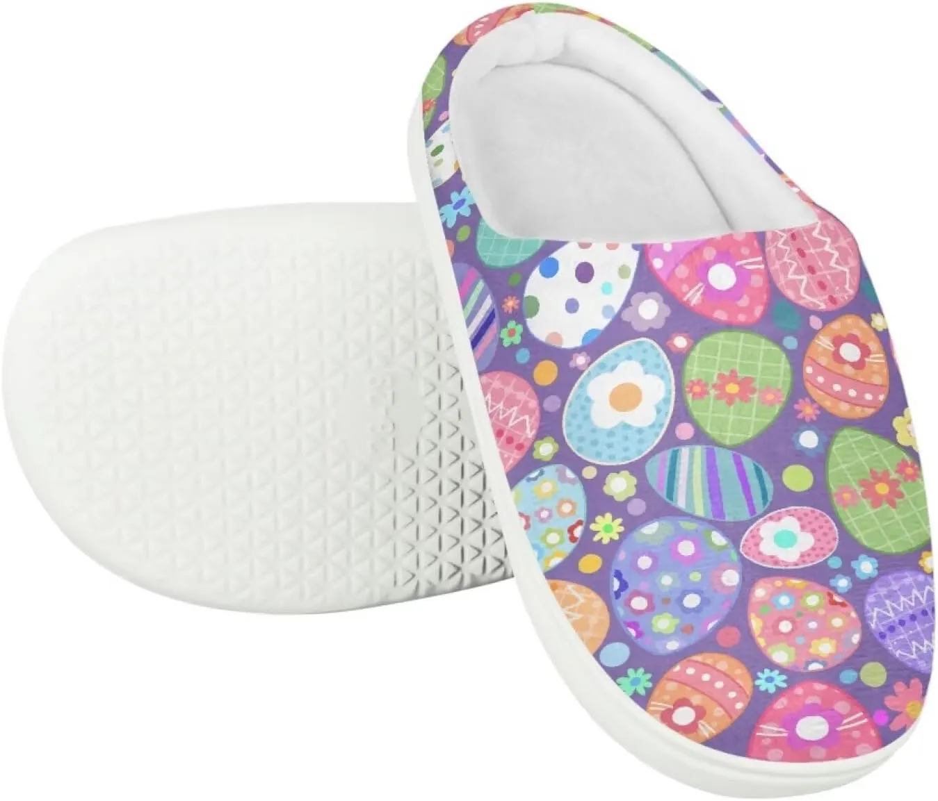 Cartoon Animal Kids Fluffy Slippers Boys Girls Comfy Closed Toe Shoes Slip On Slides Indoor House Slippers SizeUS 9-15