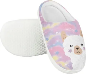 Cartoon Animals Children's Fuzzy Slippers Boys Girls Cozy Warm Winter House Slippers Comfy with Non-Slip Sole for Little Kids SizeUS 9-15